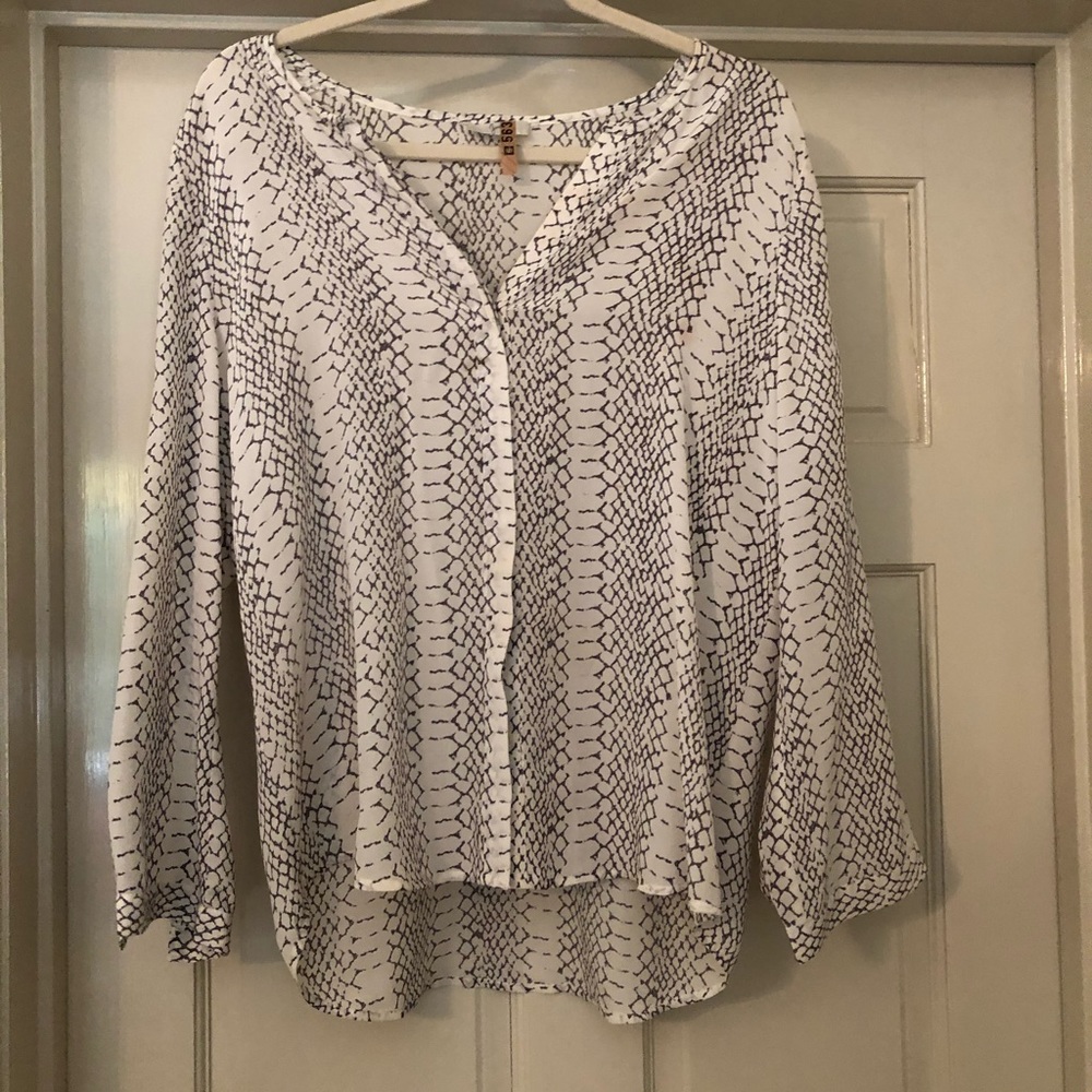 Joie Snakeskin Blouse